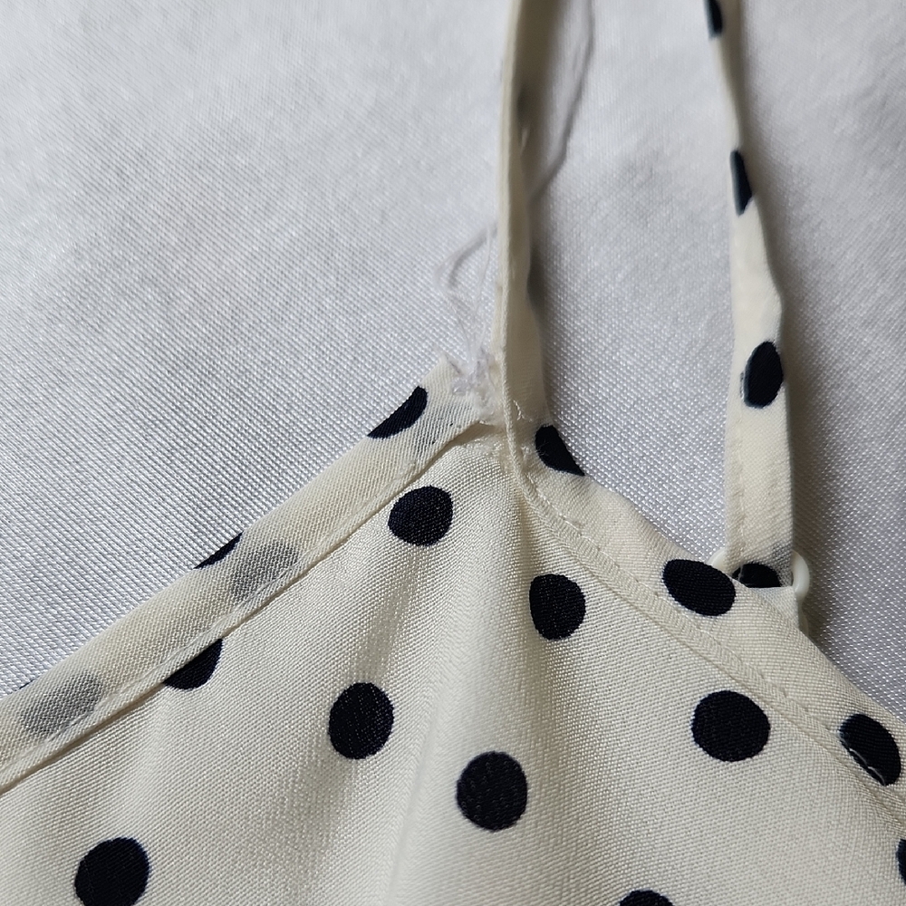 J. Crew Polka Dot Spaghetti Strap Dress With POCKETS Size 2 - Picture 4 of 9